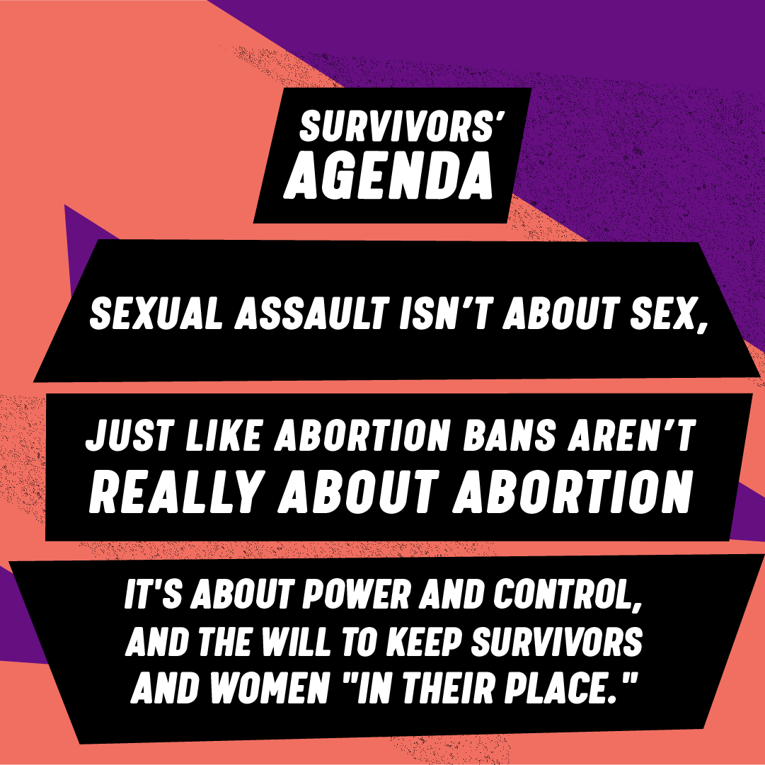 Survivors are a constituency that elected officials should answer to. Use your political power to change your community. Vote on November 8th with survivors in mind. #survivorvoter #survivorsagenda