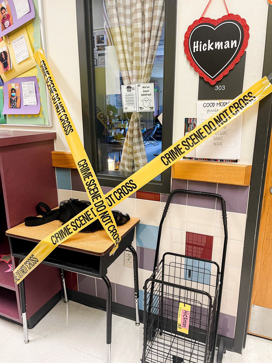 CheeseyChaffin3's tweet photo. 3rd grade kicked off our mystery unit with the Mystery of the Stolen Basketballs 🏀 ❓🔎🕵🏼 Using clues and suspect interviews to find our culprit! Thank you to Elliott staff for helping this be such a success! @MsStevensonTech @ElliottLearners https://t.co/cK5z1fz6Ng