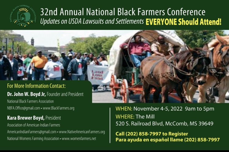 JWBoydNBFA's tweet photo. The 32nd NBFA Conference is this weekend! We will have various agency representatives there to speak with farmers, as well as financing & legal sessions. Including live entertainment 🎤
I look forward to seeing you there! ✊🏿🌾 #NBFA #40AcresAndAMule https://t.co/vFTUs3TwAD