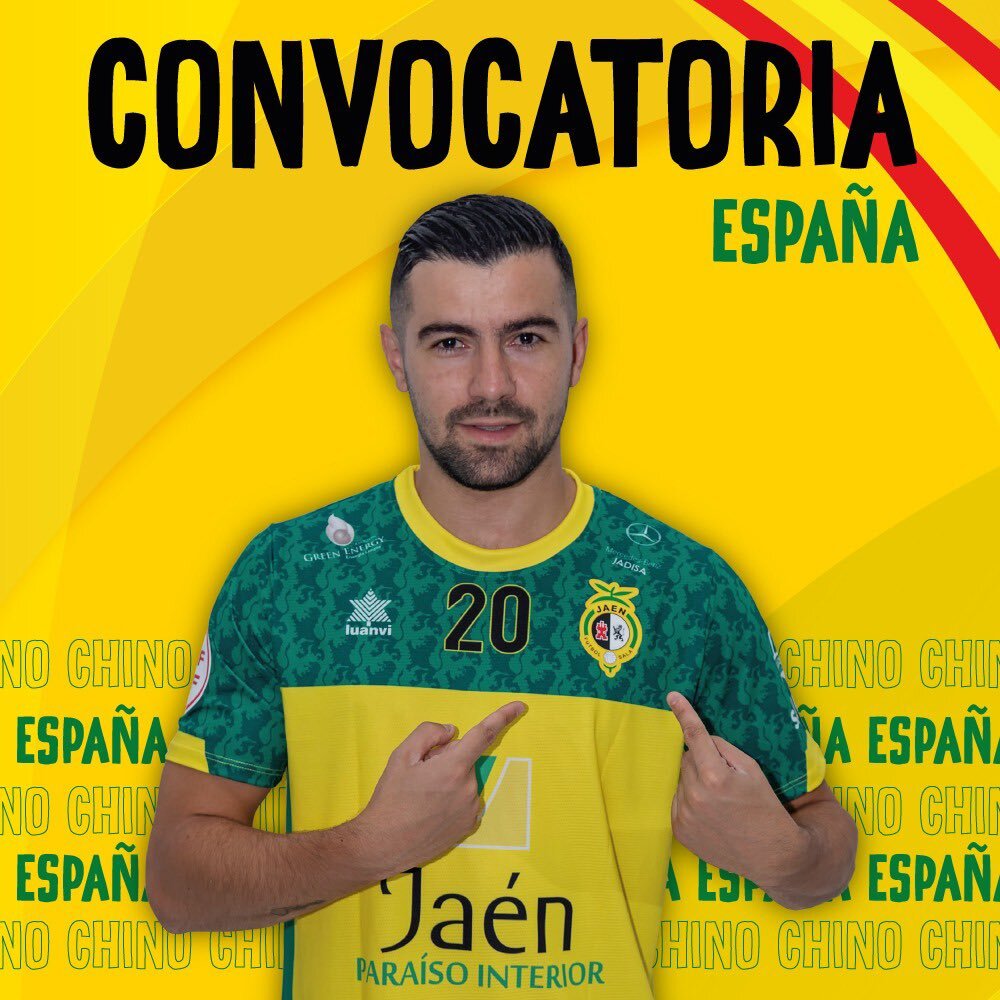 palabradfutbol's tweet photo. Jaén tiene mucho peso en la @SeFutbolSala . @antonioperezo,@FCBfutbolsala y el manchego de @JaenFS @20Chino20, en la convocatoria del Seleccionador Nacional #FedeVidal para #Chipre https://t.co/uRWgqx9OrR
