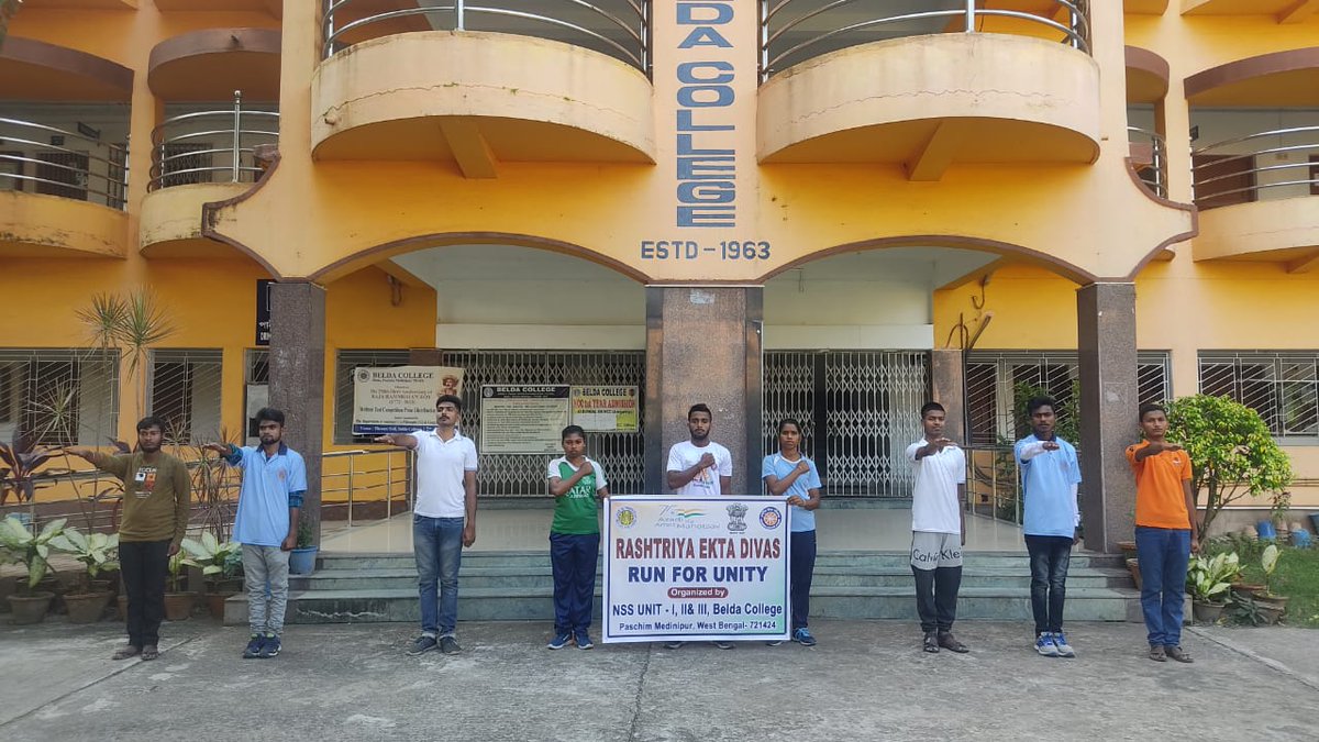 NSSUnit2_Belda's tweet photo. NSS Unit I, II, III participated in Rastriya Ekta Dibvas
#Unity Run A no. of programme was conducted on 31st Oct, 22 to observe  the day #UnityRun #pledge from Belda College to Belda English Medium school, Belda Deuli 8/2 GP, Narayangarh @rdnss_kolkata @_NSSIndia @ConnectingNss https://t.co/FIsjl6NLBE