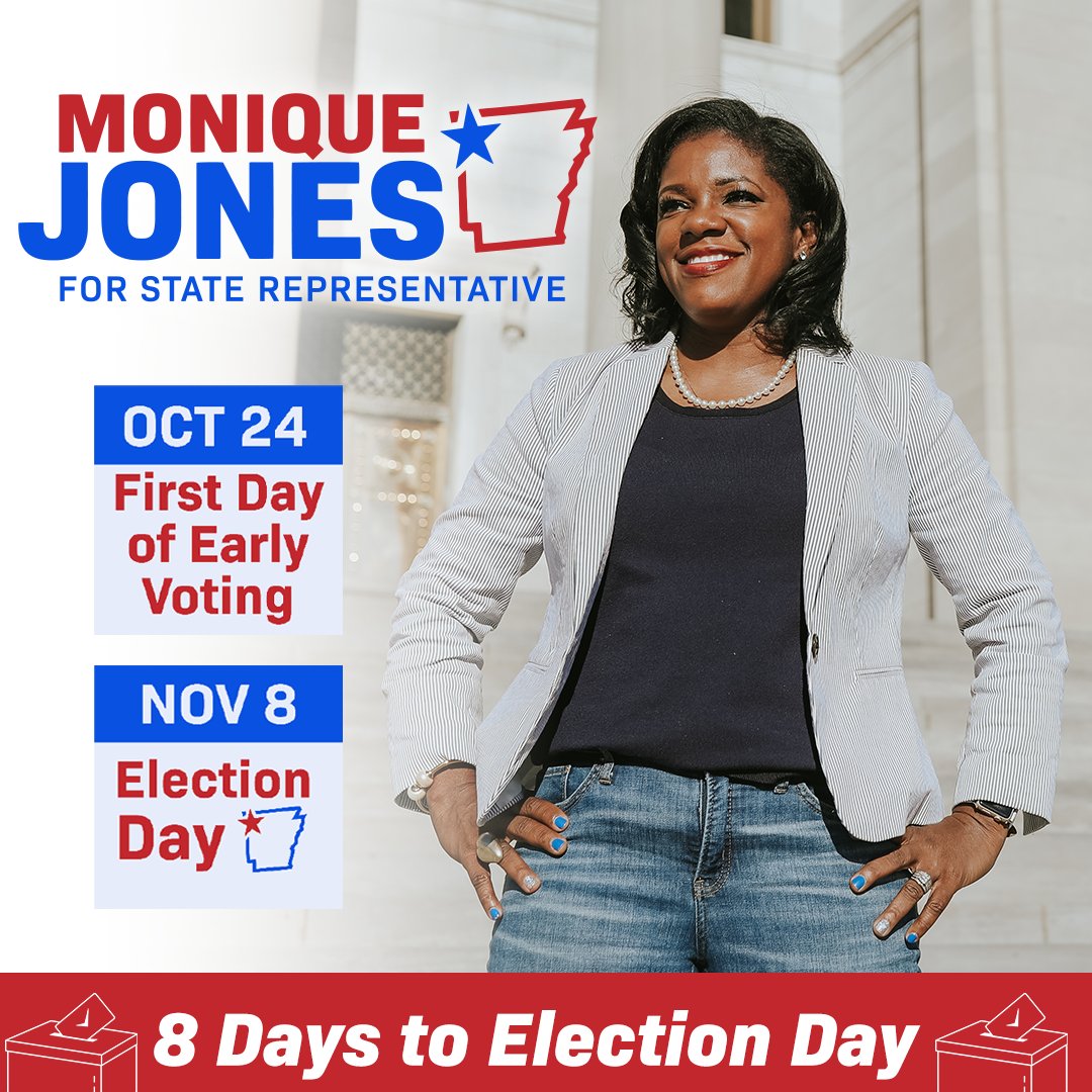 I’m Monique Jones – I'm a mother and grandmother running for State Representative to create a better future for my kids and their kids. I serve our community here in Northwest Arkansas every day at my food pantry. Now, I am running to continue that service in the State House.