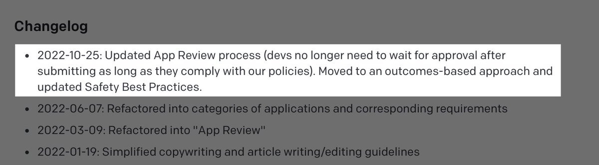frantzfries's tweet photo. The reason we’re seeing a resurgence in the GPT-3 apps is because OpenAI took the training wheels off.

No more restrictions around long-form writing or social posting using their api *and* you don’t need to be manually approved.

You can pretty much do anything now. https://t.co/Fo5mulMaC2