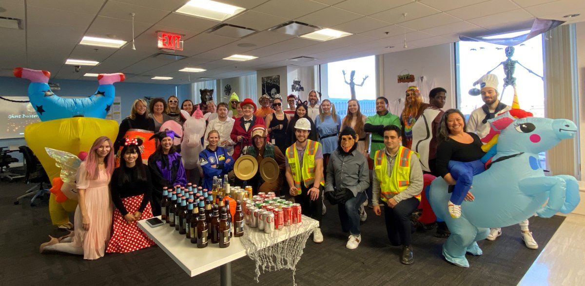 nitscheng's tweet photo. Happy Halloween! We celebrated last week & are donating for every employee who wore a costume! Want to work somewhere focused on fun? We're hiring in our civil, transportation, structural, & land surveying departments: https://t.co/4jwplz8dWK. #funatnitsch https://t.co/mw9i7T4mKI