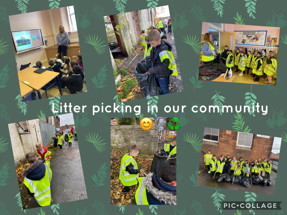 P3/2 were responsible citizens today when they went litter picking in the community. Thanks to Ella Gorman from Waste Services for joining us and speaking to us about litter in our area. <a href="/falkirkcouncil/">Falkirk Council</a> #responsiblecitizens <a href="/EcoCarmuirs/">Carmuirs Eco</a>