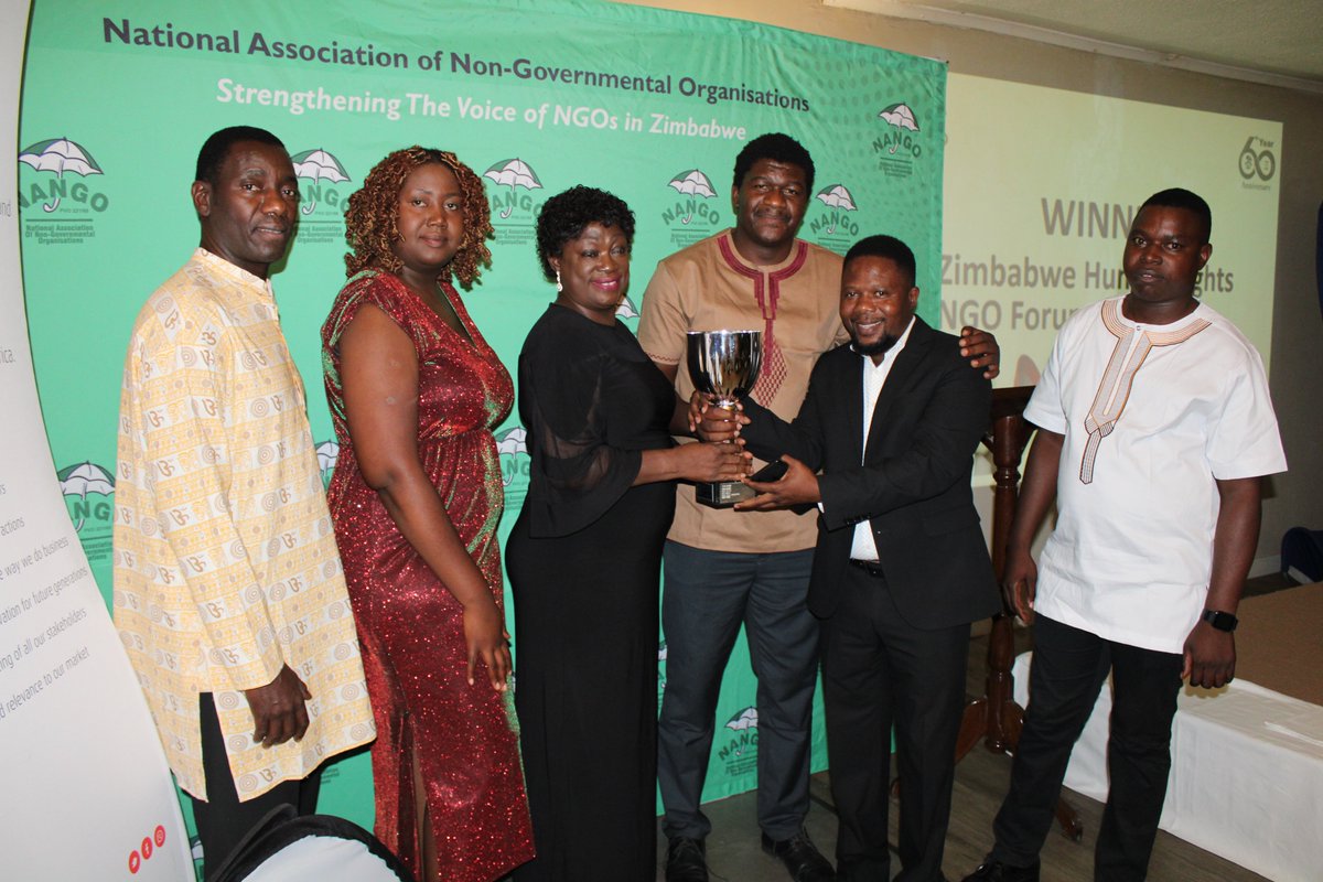 NANGO Zimbabwe (@nangozimbabwe) on Twitter photo Congratulations to <a href="/ZimHRNGOForum/">Zimbabwe Human Rights NGO Forum</a> for winning the Human Rights Role of Honour Award at the 2022 Annual NGO Awards Ceremony hosted by <a href="/nangozimbabwe/">NANGO Zimbabwe</a> May this achievement give you more strength going forward.
#NGOAwards #SummerRetreat Congratulations to <a href="/ZimHRNGOForum/">Zimbabwe Human Rights NGO Forum</a> for winning the Human Rights Role of Honour Award at the 2022 Annual NGO Awards Ceremony hosted by <a href="/nangozimbabwe/">NANGO Zimbabwe</a> May this achievement give you more strength going forward.
#NGOAwards #SummerRetreat