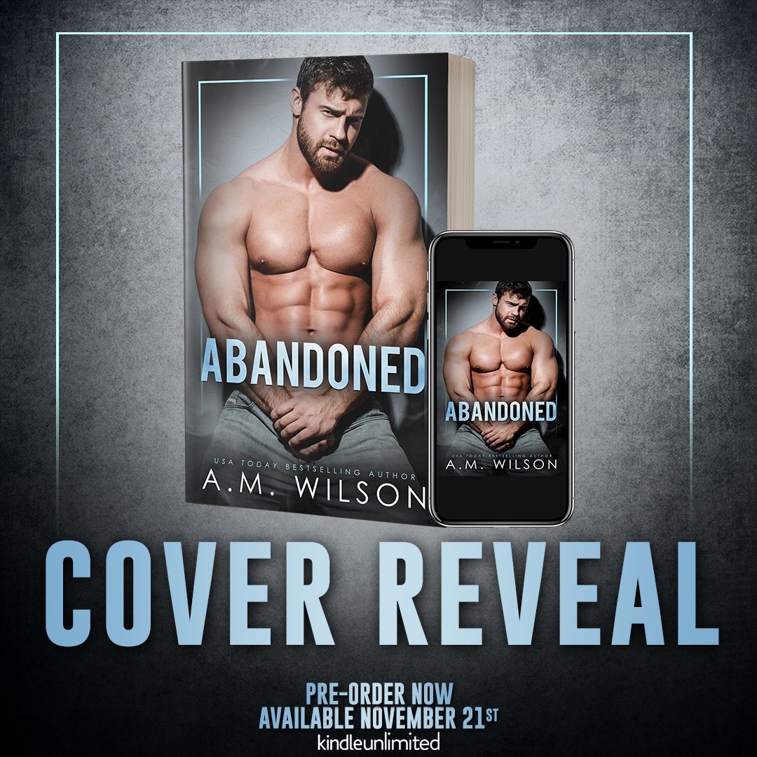It’s Cover Reveal Day for Abandoned, releasing November 21, 2022!

Preorder today on Amazon!
mybook.to/SH3v

Goodreads: bit.ly/3Suz22C

#CoverReveal @greyspromo #amwilson #NeighborstoLovers #SmallTown #AgeGap #Angsty #AlphaHero #HeroineinDanger