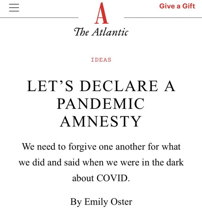 No No amnesty. Accountability is required to make sure the abuses of the covid-era are never ever again repeated. Forgiveness goes hand-in-hand with accountability And only after an apology And even then, never ever forget