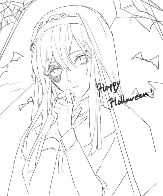 ハロウィンに間に合わなかった絵 