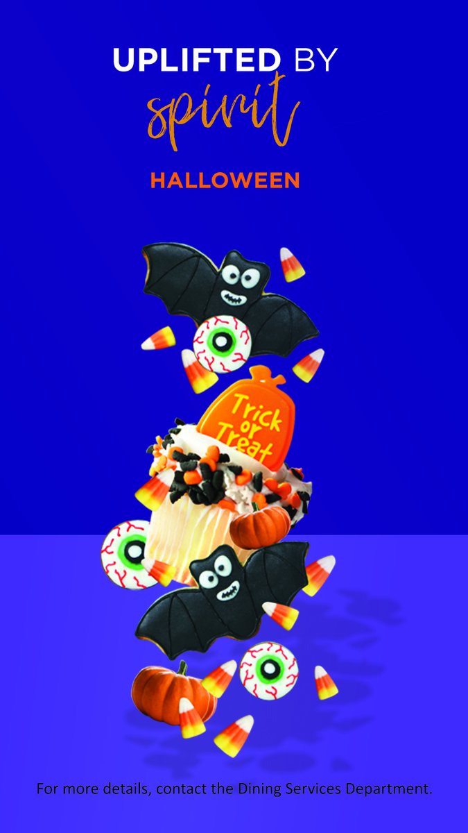 CSUSMdining's tweet photo. It's Halloween! What's your favorite thing to do for this fun holiday?  Decorate, dress up, carve pumpkins, make caramel apples, gather with friends? https://t.co/2buV6Aao3w