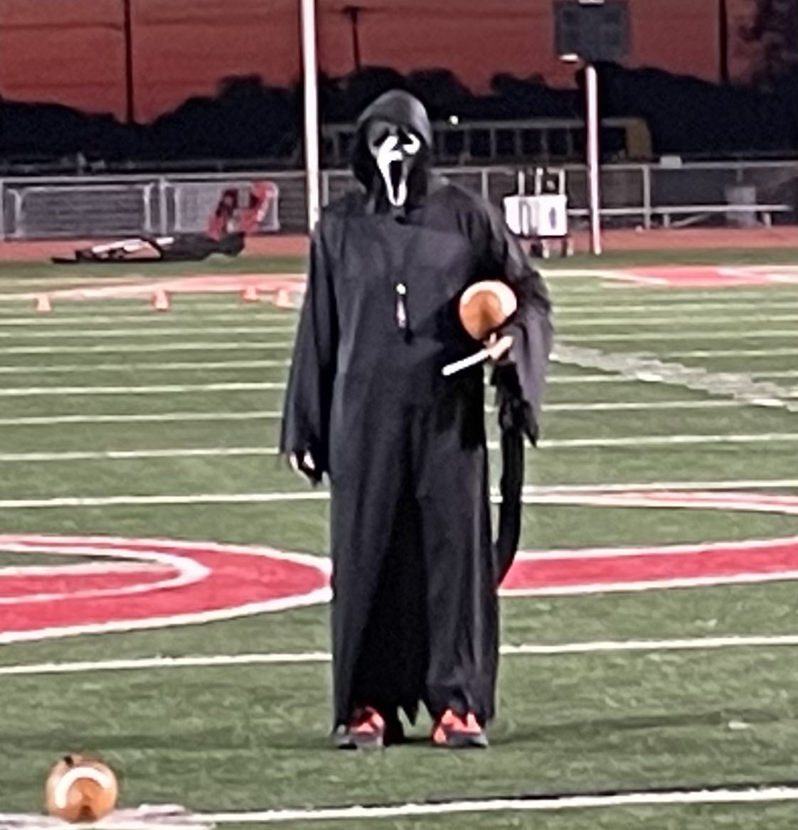 CoachTBush's tweet photo. I was unable to make it out to practice this morning…but huge shoutout to Coach Ditka for stepping in and taking the lead!! Happy Halloween from @Canyon_Football‼️
#UnityIsTheSecret
#WorkHardPlayHard https://t.co/vgEFvTwvBC