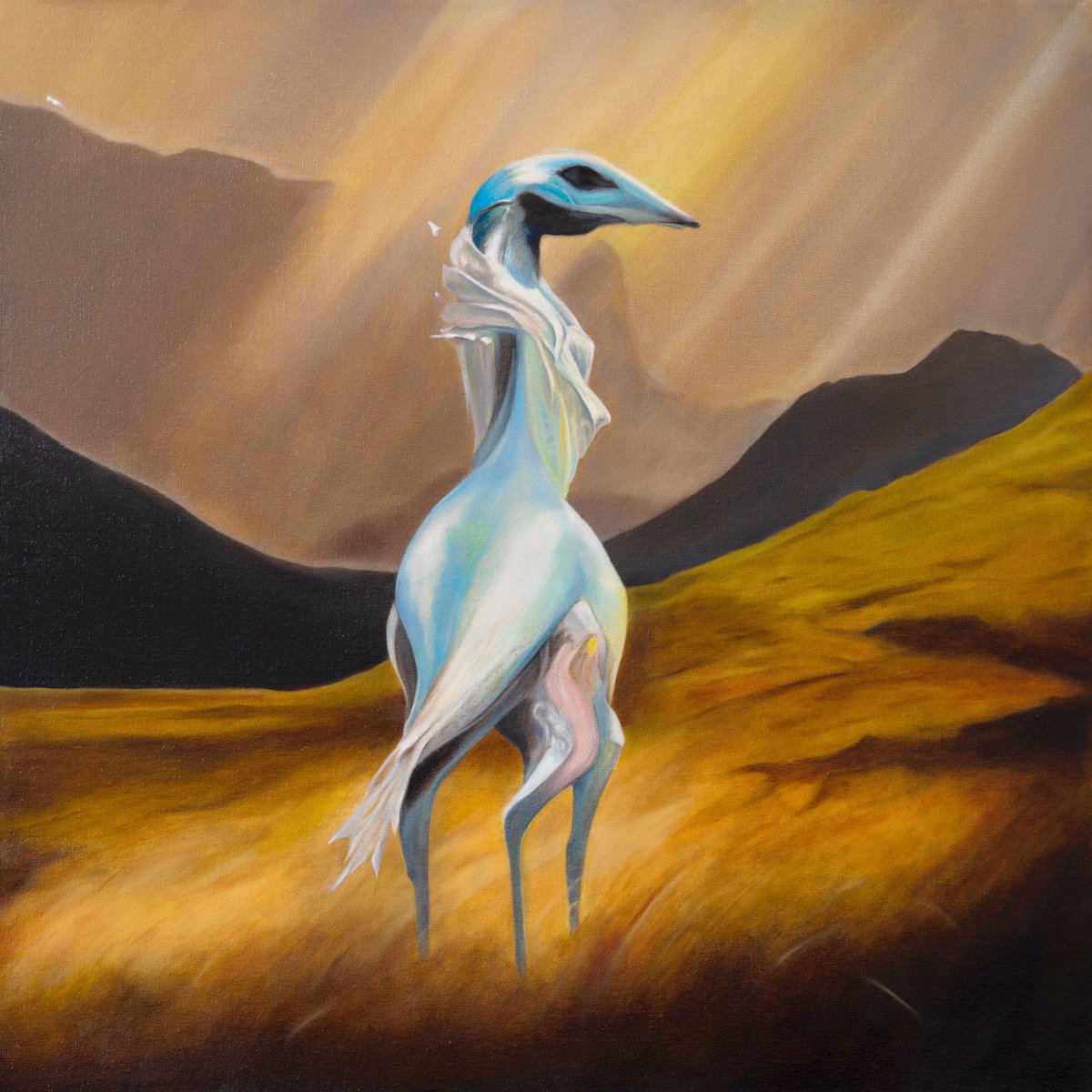EbeOke's tweet photo. My first release, "Prologue" from my two-part album SPECIES is out now! LP1 drops Friday with the opening of my first exhibition of paintings related to the album at @uniongallery titled: "I Feed My Skin Upon The Landscape, Awake!" featuring collaborations with @MatthewStoneArt https://t.co/4Kygyn0M0c