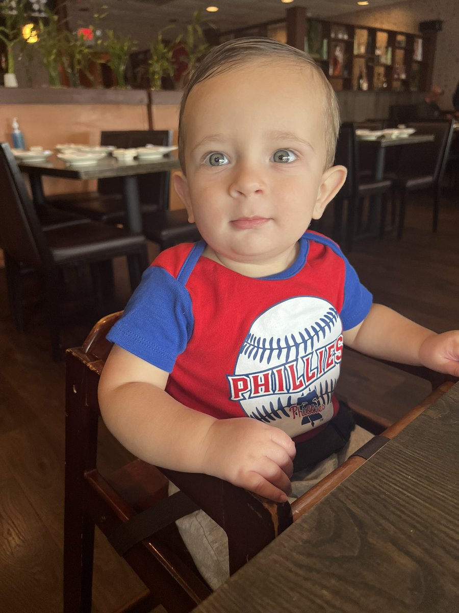 steffdemayo's tweet photo. @stoolpresidente My husband would love to go!! He’s a huge Phillies fan 🙌🏼🤞🏼(this is a pic of my son, not my husband) https://t.co/yrB2g6t0JN