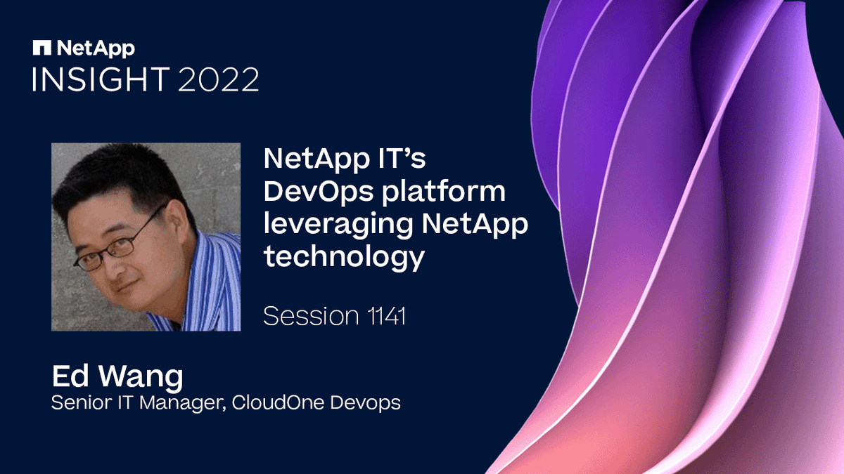 drich250's tweet photo. Looking forward to the great sessions @NetAppIT is putting on Nov 1-3 at #NetAppINSIGHT 2022, including @Ed Wang's presentation on NetApp IT's #DevOps platform. Check out his session and register now here: https://t.co/FNMDEJVFIj https://t.co/9dJBLtAp82