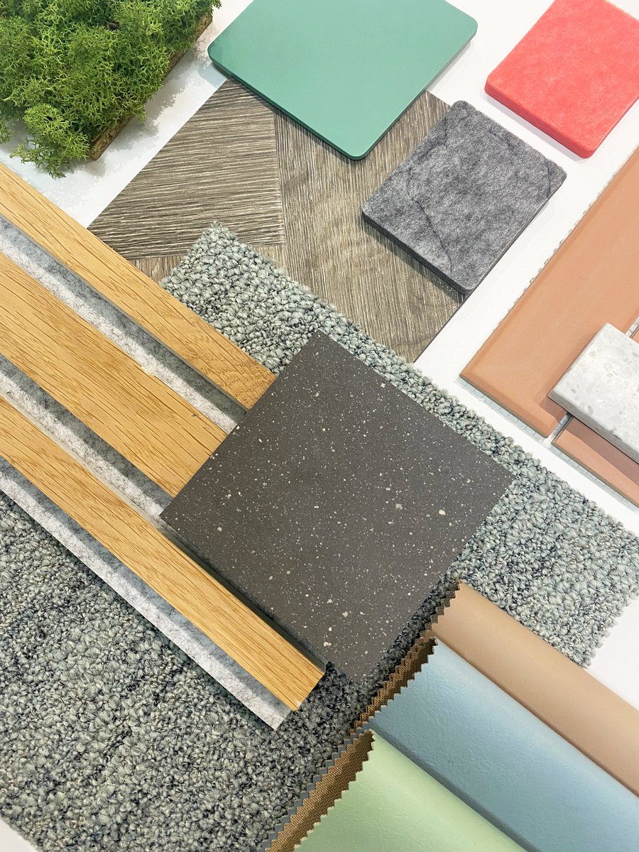 leonard_design's tweet photo. Sample development for an exciting office project. Great to be taking delivery of some new samples, meeting with reps and developing our material library!
#InteriorDesign #MaterialSpecification #OfficeDesign #Samples #Interiors #inspiration #interiorinspo https://t.co/R7RtmXK3T3