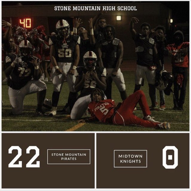 BlackSocrates47's tweet photo. Great Team Win Friday Night !!! 

Stone Mountain 22 - Midtown 0 

Super proud of the way our Defense dominated !!! 

Shut Out 🍩 

Total Yards - 141
Rushing - 67
Passing - 74 

11 Offensive Series 

6/11 - 3 &amp; Outs 
4/11 - Interceptions
1/11 - Punt https://t.co/8UKrrd11cJ