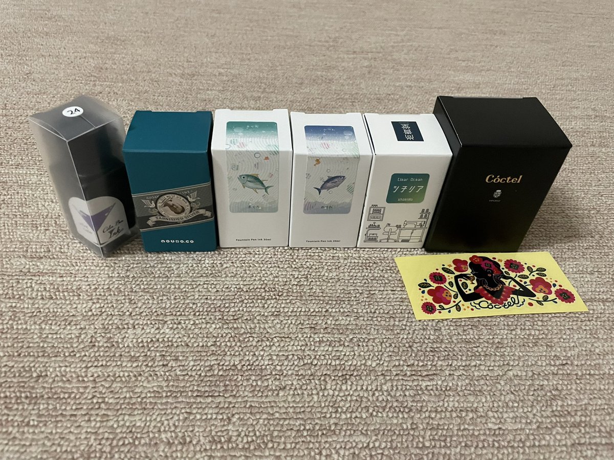 tiancun46's tweet photo. インターナショナルペンショーお迎え品その④
インクとカニ🦀
#TIPS2022
#アーニトル https://t.co/wslxlqoPxx