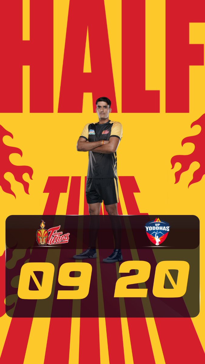 Telugu_Titans's tweet photo. Half time.
#vivoProKabaddi #TeluguTitans #IdiAataKaaduVetaa #MatchDay #WeRiseAgain #TTvsUP #Kabaddi #KabaddiIndia https://t.co/m78w0cH4WZ
