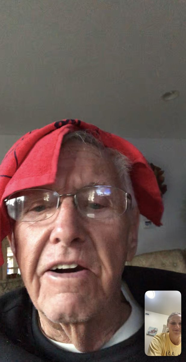 LHoelke's tweet photo. @stoolpresidente Life long fan with a rally towel ready to be waved at the bank! 84 years young with the shotgun speed of a 22 year old🍻 https://t.co/rKopIVQbYs