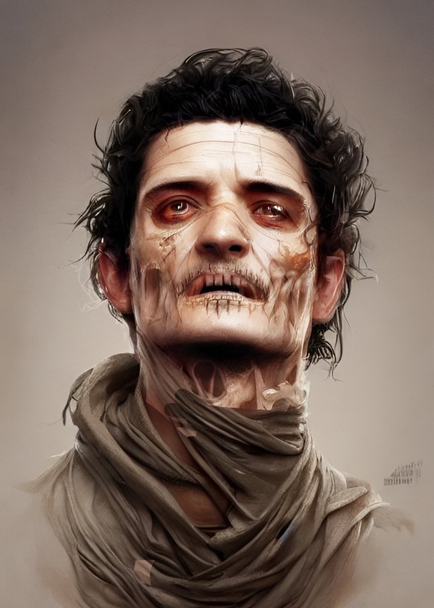jollyjester's tweet photo. Orlando Bloom’s no good horrible very bad day #SpookyWonder https://t.co/QjTZ4cLblz