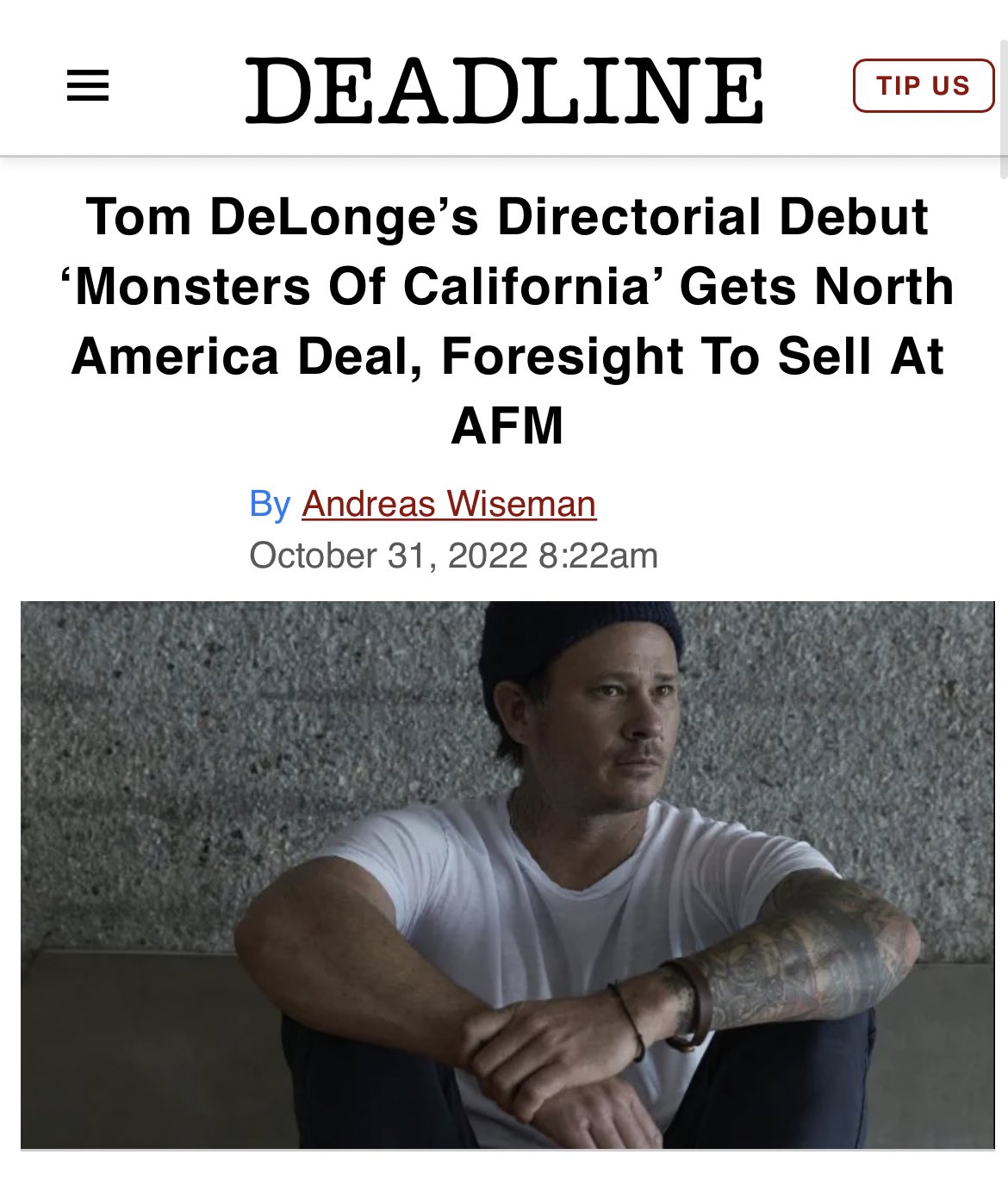 Tom DeLonge shares first teaser for 'Monsters of California'—watch