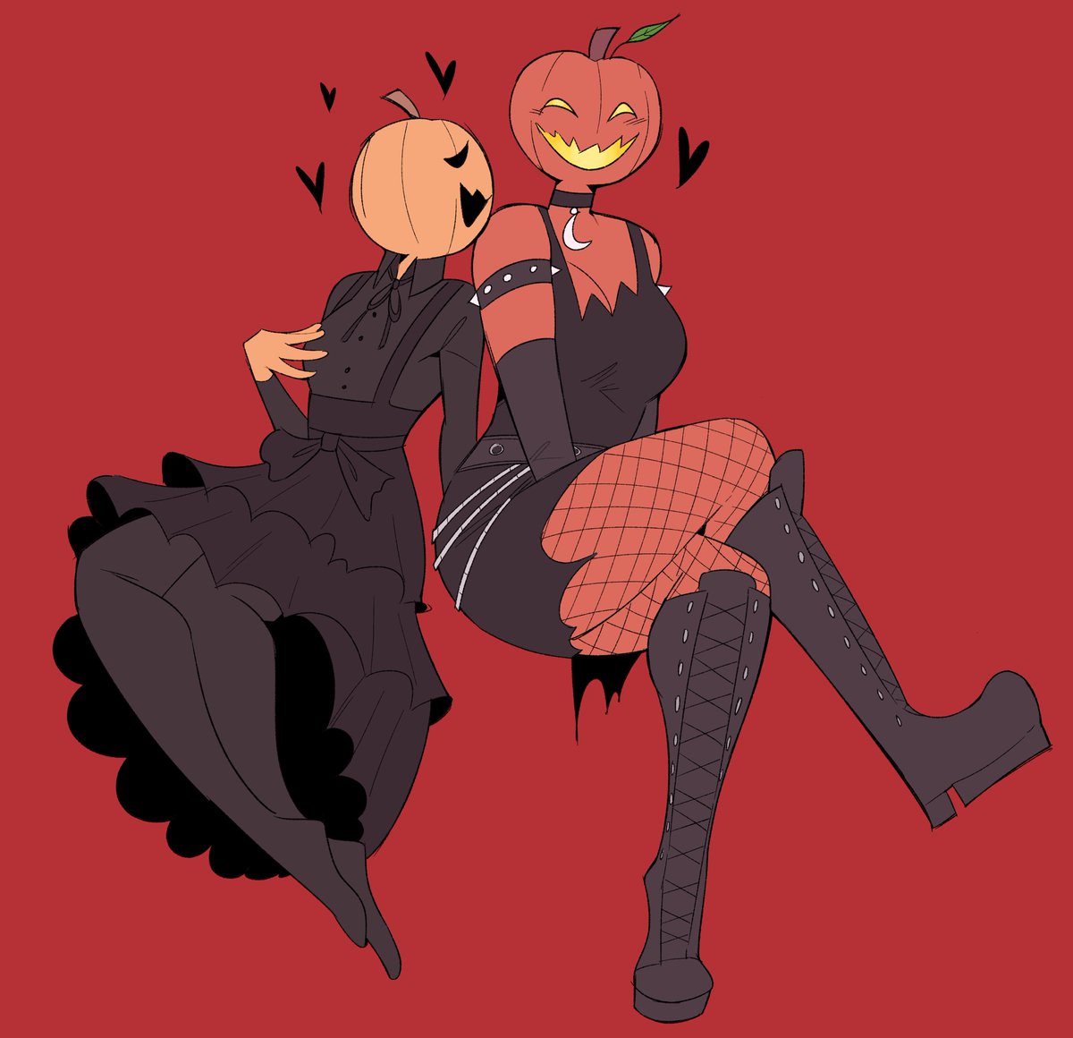 Bug Enthusiast 🪲🌈 on Twitter: "Happy Halloween! Have some pumpkin girls"