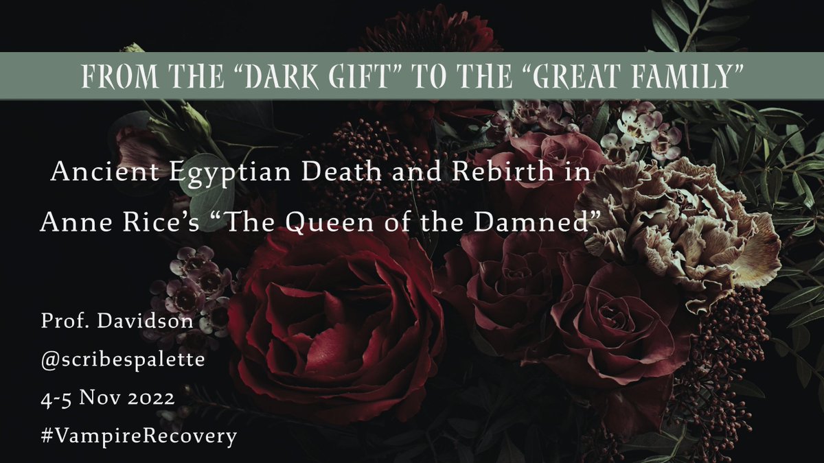 #Halloween is a fitting day to put the final touches on my #vampirerecovery conference presentation for Friday. <a href="/VampireRecovery/">Recovering The Vampire</a> <a href="/VictorianMasc/">Dr Laura Eastlake</a> <a href="/madeline_cct/">Madeline Potter</a> #vampires #annerice #ancientEgypt #receptionofEgypt