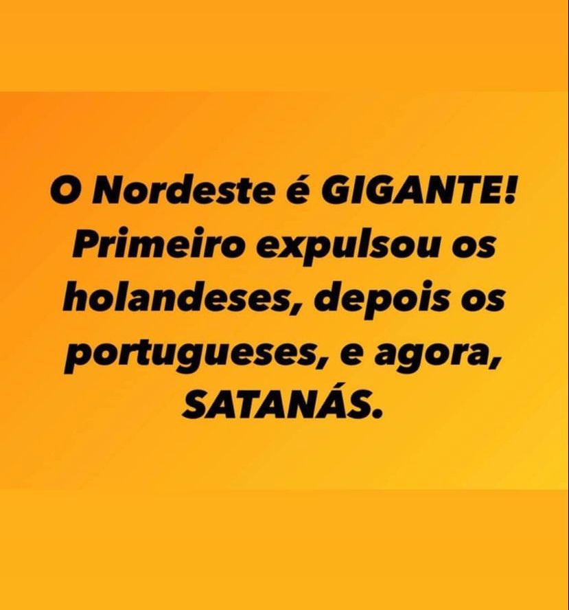 Lwna13's tweet photo. Nordeste Gigante! Somos fortes, somos "Madeira que cupim não roe"! Temos vergonha do desfecho político no RJ e em SP, esse é o sudeste "maravilhoso"? Lamentável! #NordesteGigante
#LulaPresidenteDoBrasil2022 https://t.co/KPUMtbp4rc