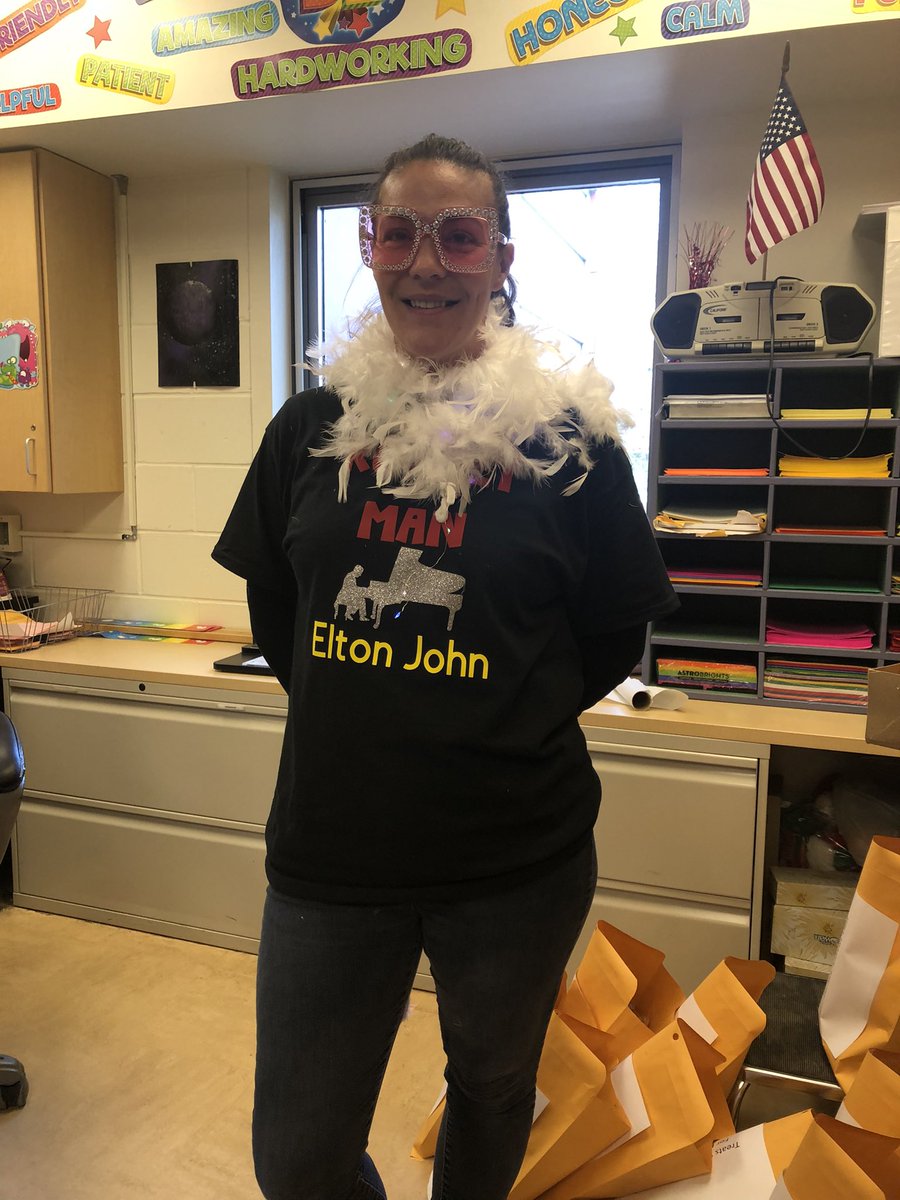 principaldupree's tweet photo. An Elton John inspired Halloween at St. Joe’s! https://t.co/6NzOp02BGE