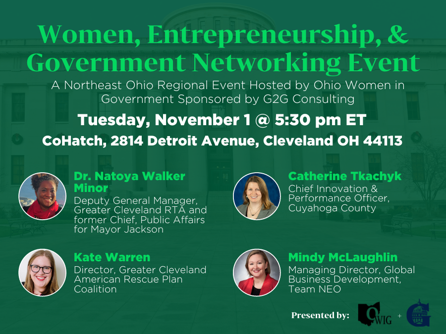CommunitySolsED's tweet photo. Catch 4 smart women, including @CommunitySols @KateWarrenCLE, at @G2Gconsulting free event tomorrow night on women, entrepreneurship &amp; government networking https://t.co/sOokWQWVK3 https://t.co/CQUoQ0f8iy