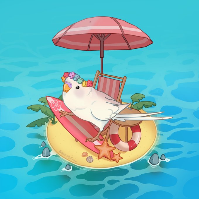 「beach chair umbrella」 illustration images(Latest)