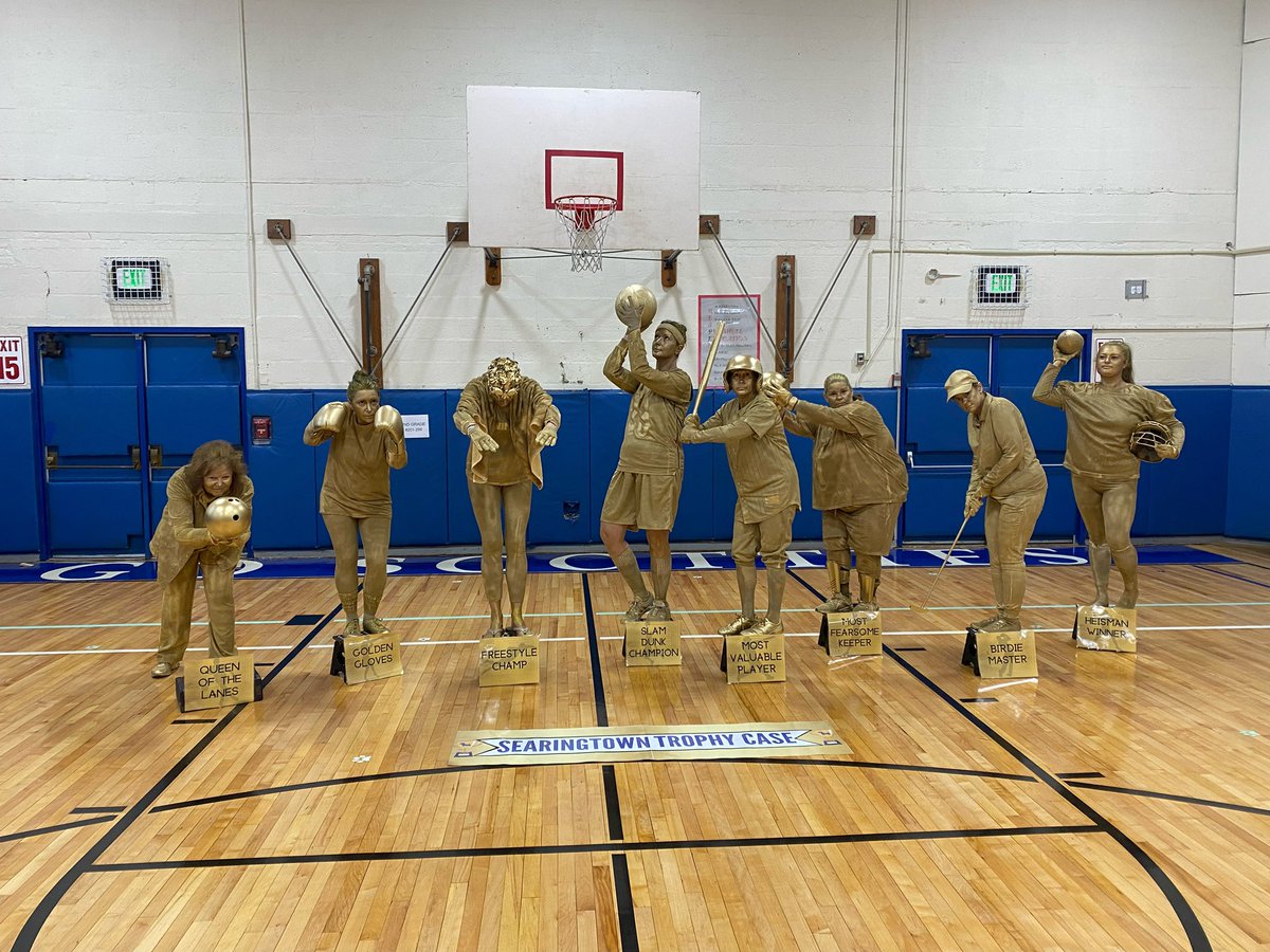 <a href="/TonySinanis/">Dr. Tony Sinanis</a> <a href="/HerricksSchools/">Herricks Schools</a> <a href="/espn/">ESPN</a> <a href="/NBCSports/">NBC Sports</a> <a href="/CBSSports/">CBS Sports</a> <a href="/MLB/">MLB</a> <a href="/NBAOfficial/">NBA Official</a> <a href="/NFL/">NFL</a> <a href="/PGA/">PGA of America</a> <a href="/PGATOUR/">PGA TOUR</a> <a href="/NBA/">NBA</a> <a href="/NFLFilms/">NFL Films</a> <a href="/HeismanTrophy/">The Heisman Trophy</a> <a href="/MLBNetwork/">MLB Network</a> <a href="/Mets/">New York Mets</a> <a href="/Yankees/">New York Yankees</a> <a href="/nyknicks/">NEW YORK KNICKS</a> They brought such joy to our school today!! #sesringtowntrophycase