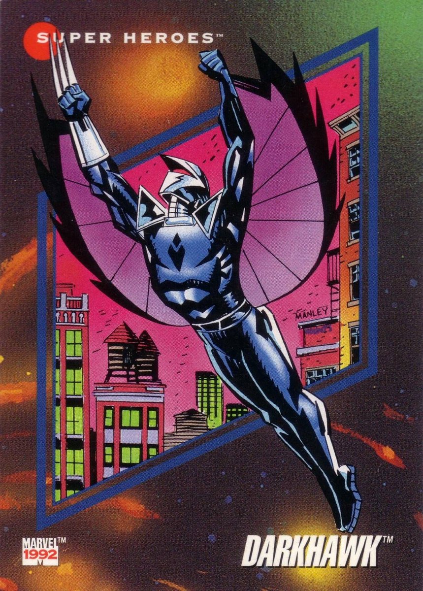 comixmenpodcast's tweet photo. #LunesDeSuperhéroes Hoy #Darkhawk
1a. Aparición: Darkhawk Vol. 1 No. 1 enero de 1991.
Creadores: #TomDeFalco y #MikeManley
#ChristopherPowell #AvengersWestCoast #NewWarriors #SecretDefenders #MarvelComics #MarvelAgeOfComics #Marvel #MarvelUniverse #MarvelSuperheroes https://t.co/xBTSkT7vK9
