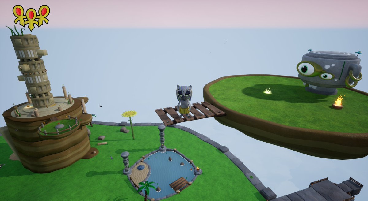 The new level is slowly coming to life. At the moment I am working on a puzzle with a mysterious ancient stone creature.
#gamedev #indiegames #solodev #3dplatformer #collectathon #ue4 #madewithunreal #wip