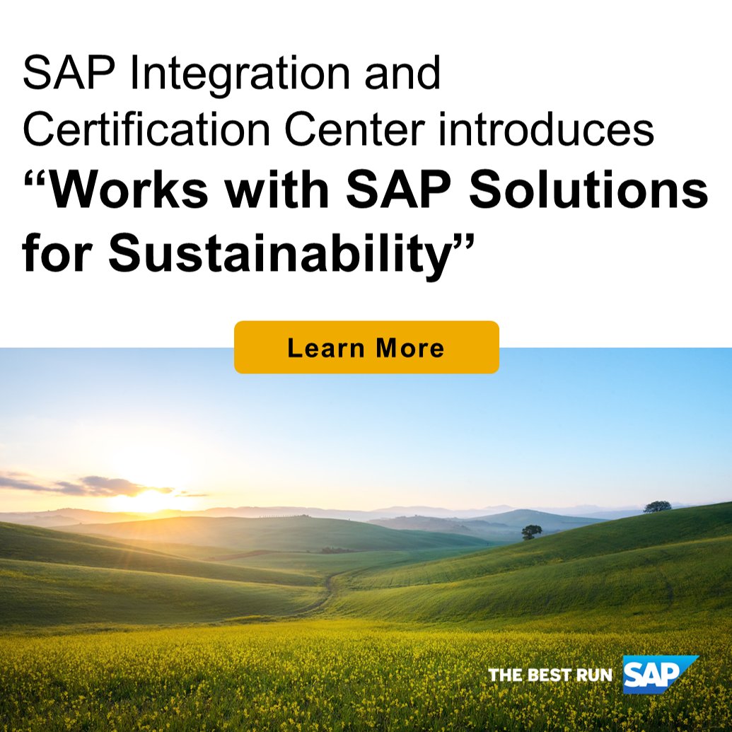 AHelsdingen's tweet image. #SAPICC has introduced &quot;Works with SAP solutions for Sustainability&quot; — a new certification category. #SAPPartner solutions that work with SAP&apos;s sustainability portfolio will now be tested, allowing customers to purchase apps confidently. Learn more ▶️ imsap.co/6017MSWqh