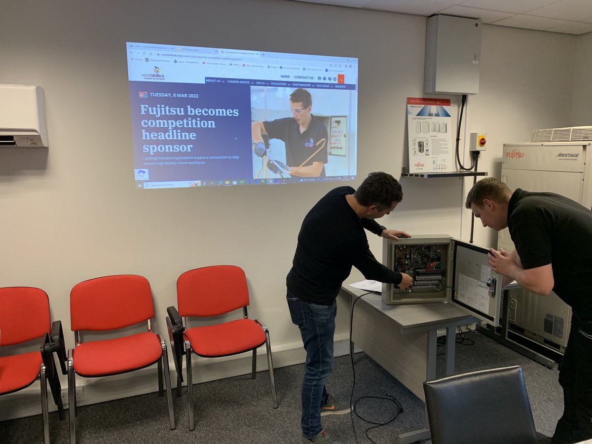 ⁦@fujitsu_ac⁩ training ⁦<a href="/worldskillsuk/">WorldSkills UK</a>⁩ ⁦<a href="/racskills/">mark forsyth</a>⁩ competition ⁦<a href="/TQenv/">TQ Environmental Ltd</a>⁩ training centre ⁦we are nearly ready for the final ⁦<a href="/BDCollege/">B D College</a>⁩ ⁦<a href="/ACRJournal/">ACR Journal & Heat Pumps Today</a>⁩ ⁦<a href="/thecoolinghub/">IOR - the Institute of Refrigeration</a>⁩ ⁦<a href="/_thebesa/">BESA</a>⁩ ⁦@DanfossClimate⁩ ⁦<a href="/Lawtontubes/">Lawton Tubes</a>⁩
