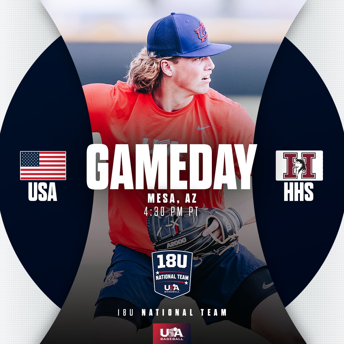 For the first time as #TeamUSA... it's GAMEDAY! 🆚: @Hamilton_High (Exhibition) 📍: Mesa, Arizona 🏟️: Legacy Sports Complex ⏰: 4:30 p.m. PT/7:30 p.m. ET 📊: bit.ly/18U-LiveStats #ForGlory🇺🇸