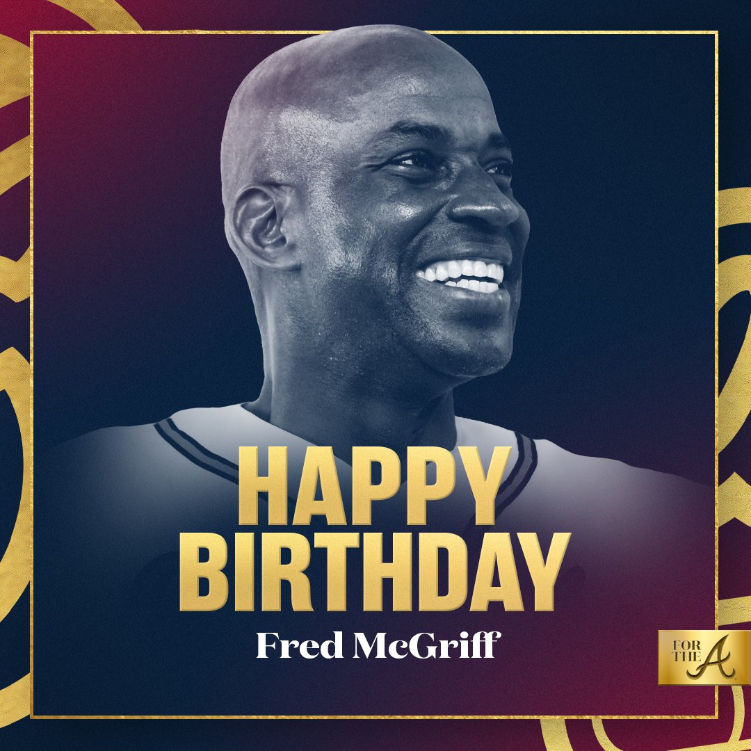 Happy Birthday to #Braves legend Fred McGriff! 🎉