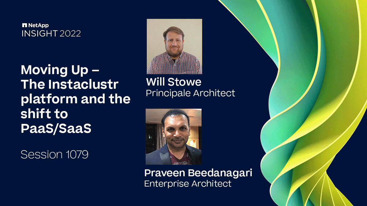 drich250's tweet photo. Currently watching @NetAppIT leaders Will Stowe and Praveen Beedanagari at #NetAppINSIGHT 2022 speaking about @Instaclustr, a recent @NetApp acquisition. Great session, highly recommend! It is available on https://t.co/bl5IeRPIhC now. https://t.co/3A4TmfHM3r