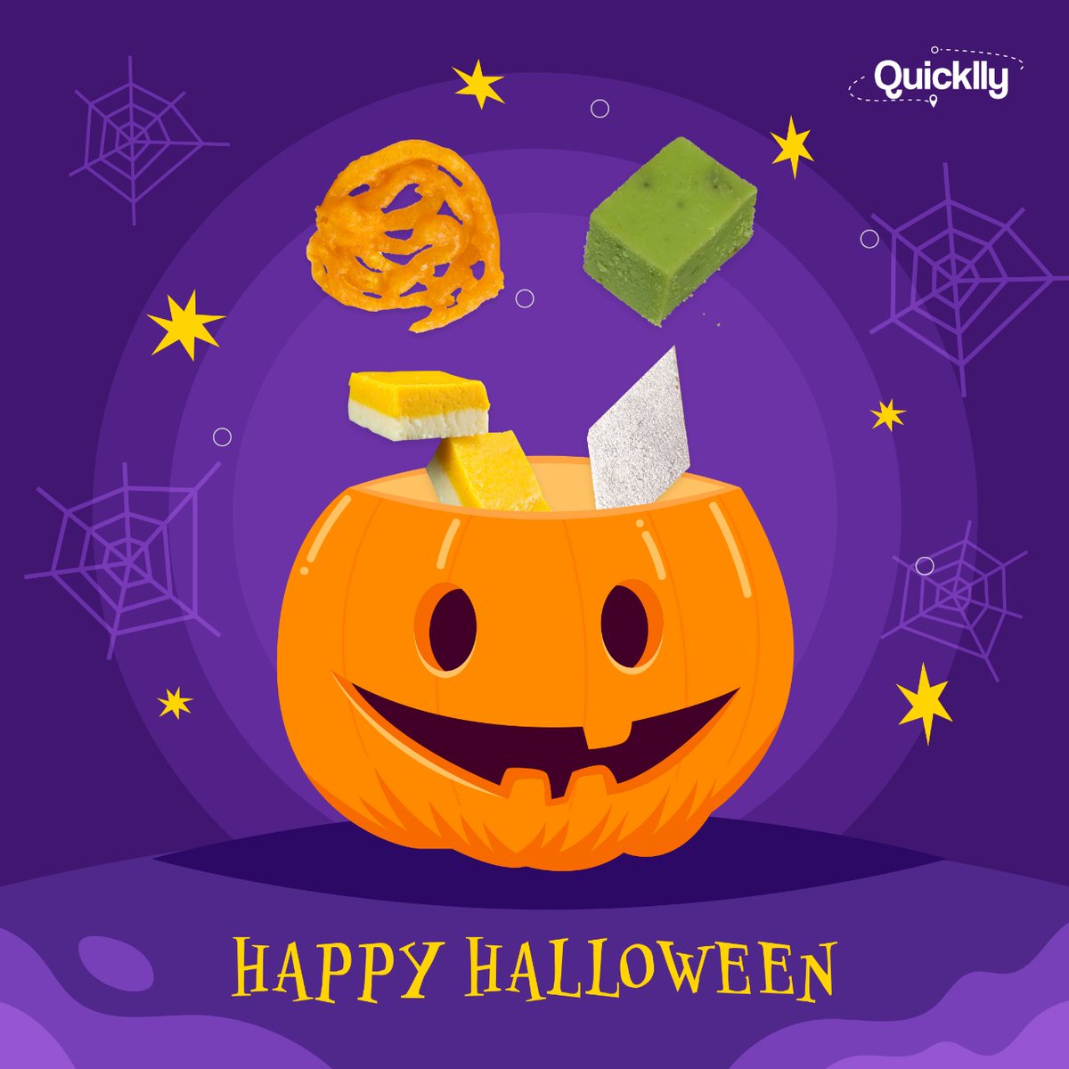 Have on your wicked dress and celebrate your desi taste with our authentic Indian sweets #Halloween2022🎃
quicklly.com/mithaas-near-me

#QuickllyIt
#quicklly_official #Quicklly #indiansweets😋 #indiansnacks #indiangrocery #indianfood