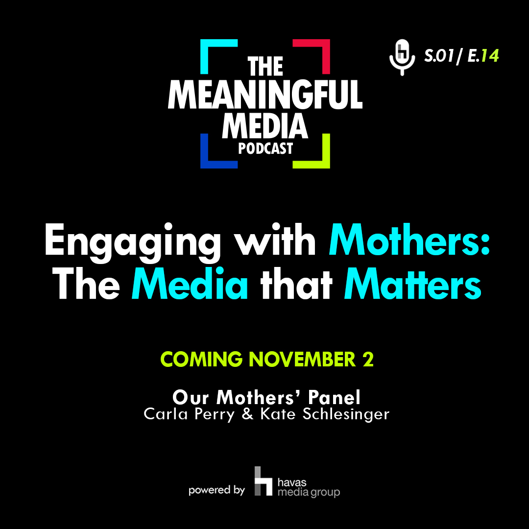 We're back on Wednesday, Nov. 2nd with a new episode of the #MeaningfulMediaPodcast! Ben Downing will be joined by co-host Courtney Cherry for an exploration of how the pandemic changed media habits of mothers and their families.
spoti.fi/3DfTBJK
apple.co/3sLAbHR