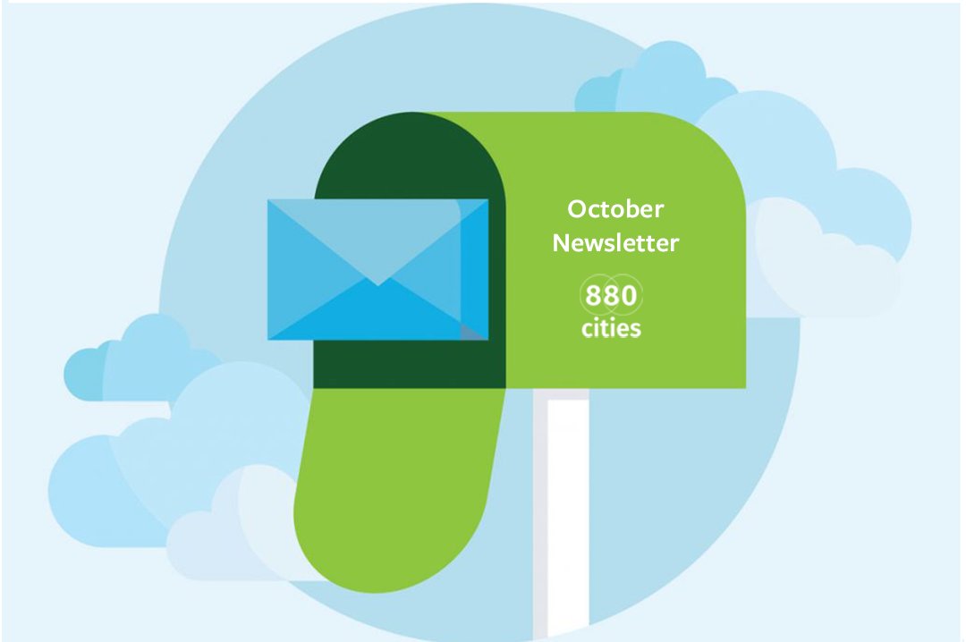 880Cities's tweet photo. Our October Newsletter is out! Great readings, a video on our latest work in Kitchener, an interview with Sue Lantz from COllaborative Aging and more. Enjoy it here: https://t.co/gnyQE9UDp7
#880cities #creatingcitiesforall https://t.co/D4Idq1rsCu