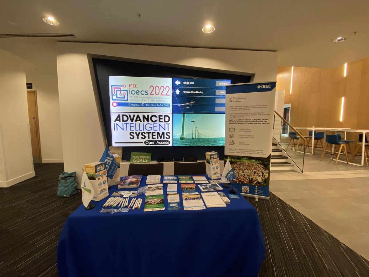 ieeeukiyp's tweet photo. Another amazing IEEE UKI YP event took place during ICECS 2022, held in Glasgow, UK, on October 25th, 2022.
The event started with great talks by Dr. Firdaus Muhammad Sukki from Edinburgh Napier University and Ciaran Haughey from Cadence.

#ICECS #IEEE #CASS #IEEEYPUKI https://t.co/0KlZ7aSHI4