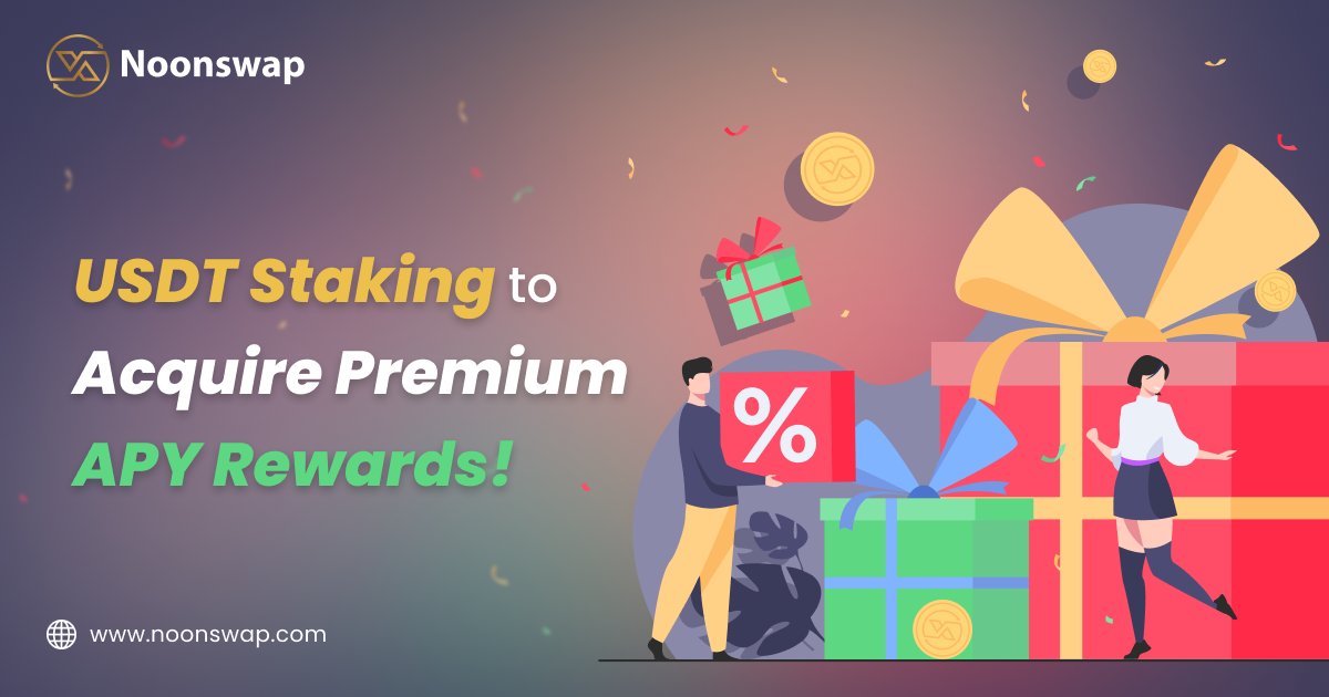 Noonswap assists you in proficient USDT staking to get an instant access to premium rewards of APY. 

Join Telegram:t.me/NoonSwap
Visit: noonswap.com

#Noonswap #SwapExchange #Dexprotocols #BSC #Ethereum #Noonx #NoonDex