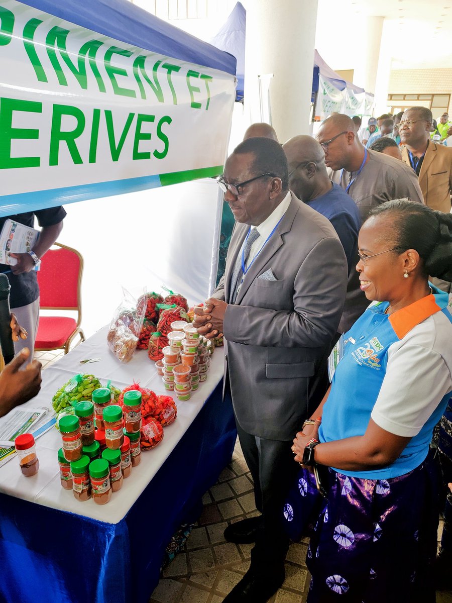 QuenumLorraine's tweet photo. Visite des stands des #JPOBenin de l'@IFDCBenin avec Mr le Ministre de l'Agriculture, de l'Elevage et de la Pêche.
🤩l'agriculture au Bénin a décidément de quoi s'enorgueillir.
#ACMA3 #Acma2 @lemasayi @OumouMCamara1 @100KIT @DangbegnonC @ToTjoelker https://t.co/7MIpKXRtPU