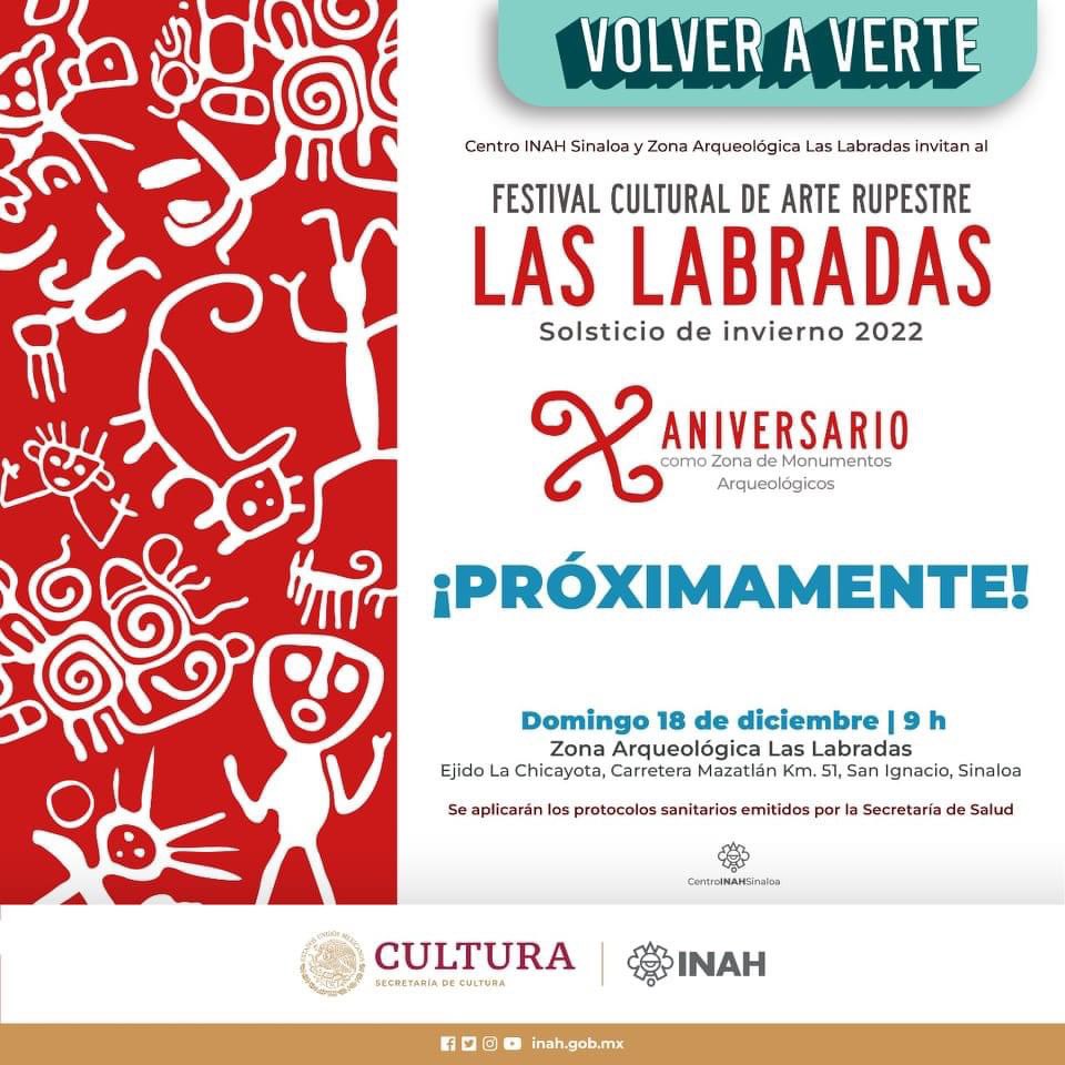 Pulmonias1's tweet photo. ⚠️⚠️AVISO IMPORTANTE⚠️⚠️

El próximo 18 de diciembre, se llevará a cabo, el evento del Solsticio de Invierno 2022, siendo este, parte de las celebraciones del décimo aniversario de la declaratoria de Zona de Monumentos Arqueologícos a Las Labradas. https://t.co/E9AT2fYM9n