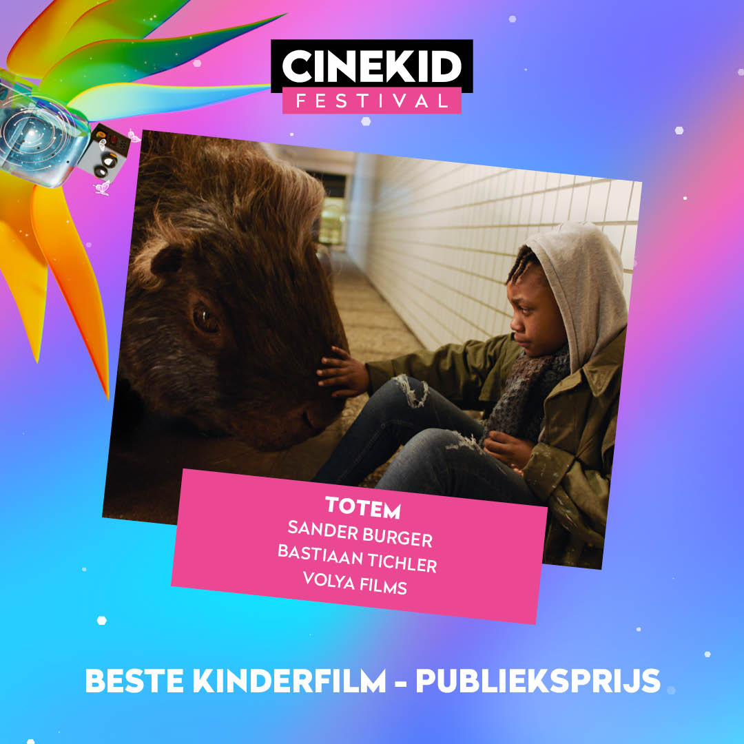 VolyaFilms's tweet photo. 🎉We are delighted to share that Totem has won the Audience Award Best Children's Film 2022 of Cinekid. 🎉 Totem has been released in the Netherlands from the 13th of October at @periscoopfilmnl. Don't miss it! #Totem #Cinekid #VolyaFilms #SanderBurger #familyfilm https://t.co/YGsIrFtNqp