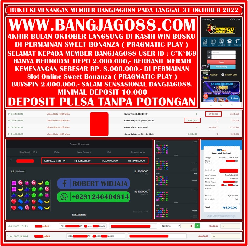 DewiLiu88's tweet photo. ➡️BANGJAGO88 DEPO PULSA TANPA POTONGAN
➡️MINIMAL DEPO Rp.10.000
➡️POLA SLOT AUTO MAXWIN
➡️https://t.co/qp0TO7pdVH 
#slot #slotgacor #slotonline #polaslot #trikslot #tipsslot #bocoranslot #bonusslot #slotpulsa #rtp #slotdana #rtpslot #rtpgacor #rtplive #maxwin #jppaus #bangjago88 https://t.co/PpwV2Dmhoj