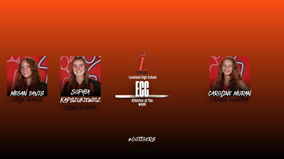 Shayne Lyons (@loveland_asstad) on Twitter photo Congratulations to Megan, Sophia and Caroline on being named ECC athletes of the week! To read more about these 3 student athletes visit eccsports.com/contentPage.as…
@LovelandTigerAD <a href="/LHSWsoccer/">Loveland Women’s Soccer</a> <a href="/Loveland_HS/">Loveland High School</a> @lovelandcc1 Congratulations to Megan, Sophia and Caroline on being named ECC athletes of the week! To read more about these 3 student athletes visit eccsports.com/contentPage.as…
@LovelandTigerAD <a href="/LHSWsoccer/">Loveland Women’s Soccer</a> <a href="/Loveland_HS/">Loveland High School</a> @lovelandcc1