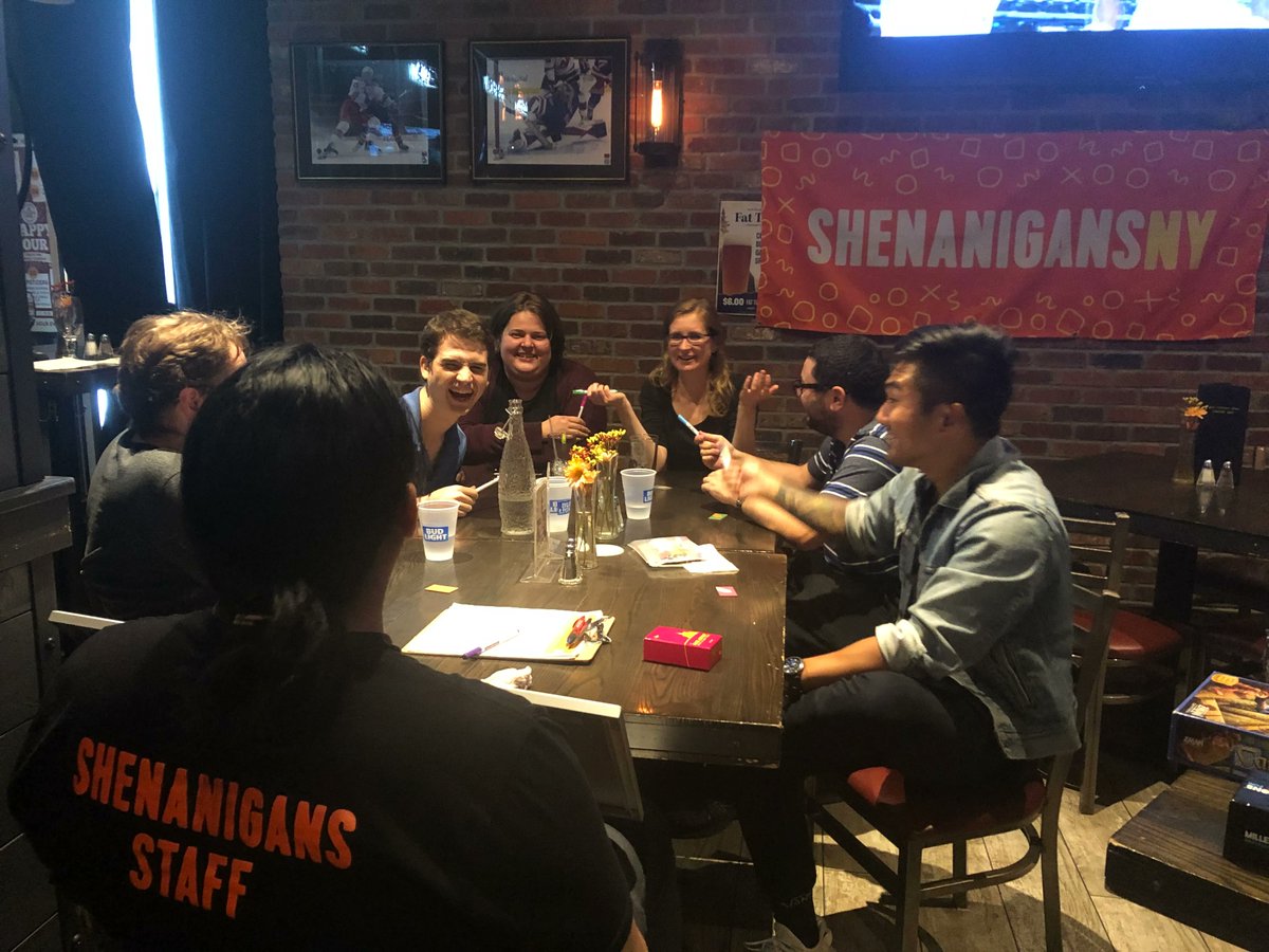 ShenanigansNY_'s tweet photo. Halloween is here! 🎃 🌙 Come celebrate with #ShenanigansNY @TheChelseaBell! Put on a costume and join us for food, drinks, one-shot DnD, and board games. To RSVP for tonight, visit our site: https://t.co/cwrXamupPC
#ThingsToDoInManhattan #BudsAndBoardGames #Halloween #FamilyFun https://t.co/DdoCMupyqO